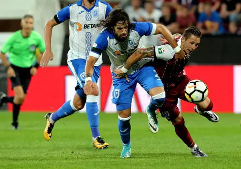 Liga 1 la fotbal, etapa 3, play-off. CSU Craiova - CFR Cluj 0-0. Rezultat perfect pentru FCSB