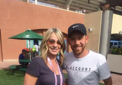 Jucătorul de tenis Dudi Sela s-a fotografiat cu fosta mare gimnastă Nadia Comăneci. Israelianul are părinți români