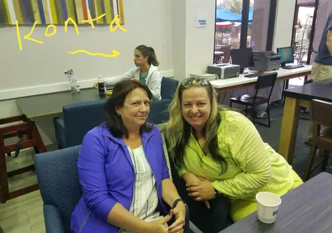 Brigitte Ildiko Duckadam, fiica lui Helmuth Duckadam, vânează vedete la Indian Wells