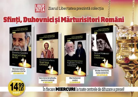Sfinți, duhovnici și mărturisitori români. În fiecare miercuri, un nou volum la centrele de difuzare a presei