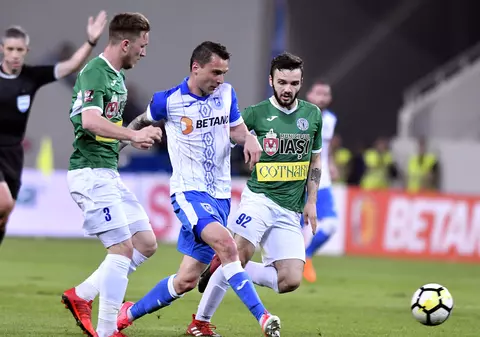 Liga 1, play-off, etapa a 10-a: CSM Poli Iași - CSU Craiova 1-2. Oltenii încheie sezonul pe podium