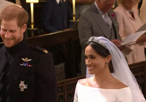 Ce i-a spus Prințul Harry lui Meghan Markle când a văzut-o în rochie de mireasă