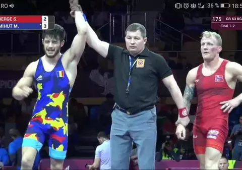 Luptătorul Mihai Mihuț, campion european. Prima medalie de aur pentru România la CE după 11 ani | VIDEO
