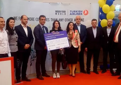 Pasagerul cu numărul 1 milion de pe aeroportul din Cluj, premiat cu o cursă gratuită