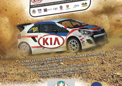 Raliul Aradului KIA 2018.  Echipajele vor parcurge peste 100 km de probe speciale