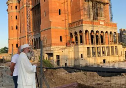 Patriarhul României a vizitat şantierul Catedralei Naţionale