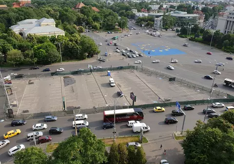 Jandarmii au construit deja țarcul pentru mitingul PSD din Piața Victoriei