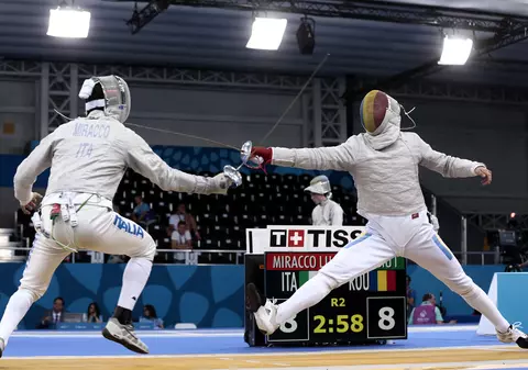 Echipa masculină de sabie a României, locul 4 la Europenele din Serbia