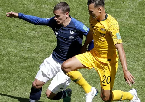 Franța - Australia, în grupa C de la Campionatul Mondial de fotbal Rusia 2018: 2-1. Griezmann și Jedinak au marcat din penalty. ”Cocoși” norocoși | FOTO&VIDEO