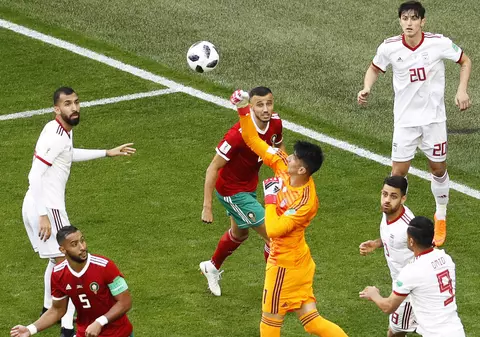 Maroc - Iran, în Grupa B de la Campionatul Mondial de fotbal Rusia 2018 0-1. Iranul a învins printr-un autogol marcat în minutul 90+5 / FOTO&VIDEO