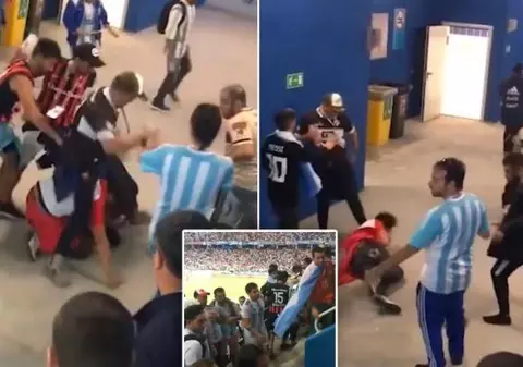 Bătaie între croați și argentinieni la Campionatul Mondial de fotbal Rusia 2018 / VIDEO