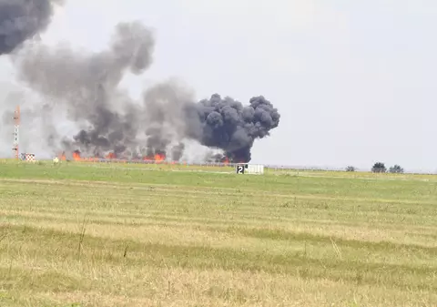 EXCLUSIV | Un martor povestește momentul prăbușirii avionului MIG 21 Lancer la showul aviatic de la baza Borcea