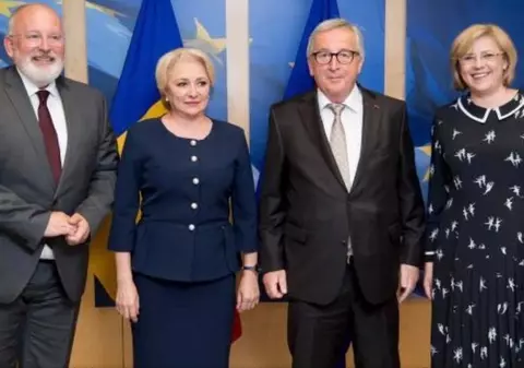 Avertisment de la Comisia Europeană, după vizita Vioricăi Dăncilă: "Reveniți la un discurs normal în România"