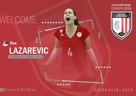 CSM Volei Alba Blaj a transferat-o pe Ana Lazarevic