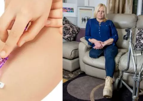 FOTO | O mamă și-a pierdut un picior de la o tăietură mică pe care și-a făcut-o în timp ce se epila