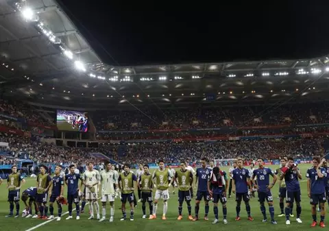 Mesajul lăsat în vestiar de japonezi, după ce au fost eliminați de belgieni. Plus imaginile tristeții nipone / GALERIE FOTO