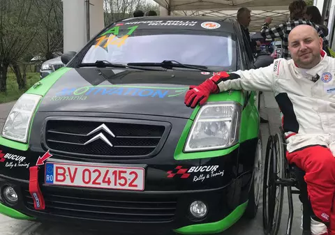 Lecție de viață de la raliuri: Ciprian Lupu, primul pilot profesionist cu dizabilități!