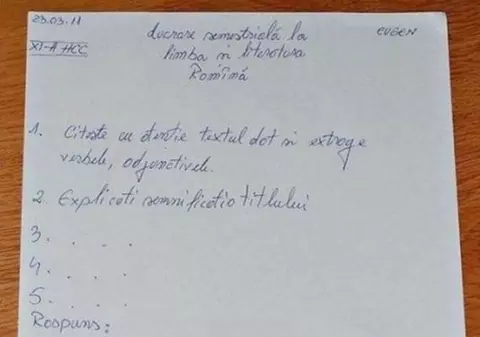 Un elev din Alba i-a făcut profesoarei o propunere inedită. ”Dacă îmi dai un 5....”