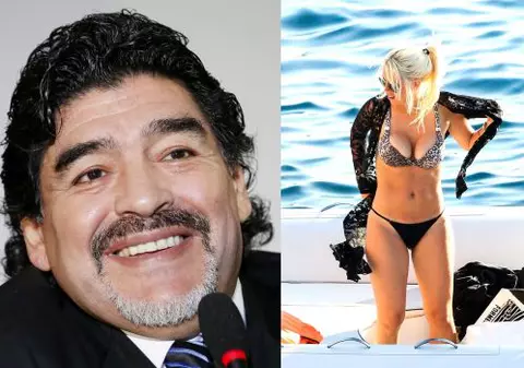 FOTO | Soția lui Mauro Icardi a trecut prin patul lui Diego Maradona: "Se auzea de parcă mutau mobila"
