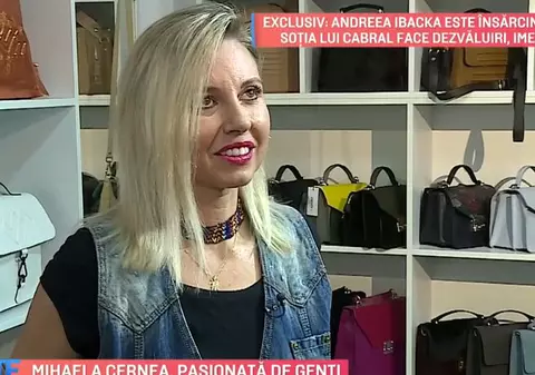Mihaela Cernea, pasionată de genți. "Nu-mi plac cele cu brand-ul la vedere"