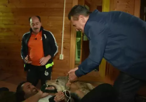 Pepe, de-a dreptul îngrozit la ”Poftiți la Nea Mărin”. ”Când am văzut colții ăia mi s-a făcut frică”