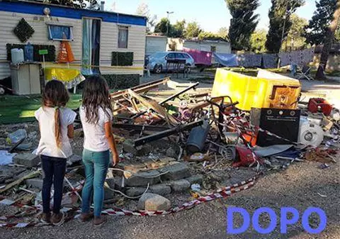 OAMENI ȘI BULDOZERE. Ultimele zile în containerul numit casă. Sute de oameni au rămas sub cerul liber. “Nu pot vorbi acum, a venit poliția” - VIDEO