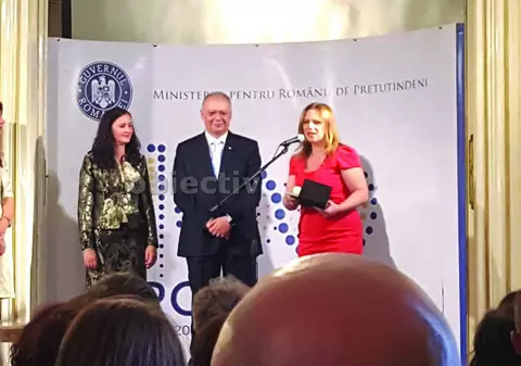 O suceveancă din Londra a fost premiată  de ministrul Românilor de Pretutindeni. A arborat drapelul României la stadionul din Wembley