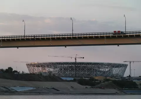 Stadionul din Volgograd, afectat de ploile torenţiale / VIDEO