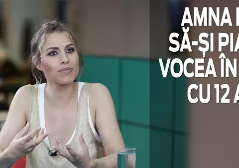 VIDEO EXCLUSIV/ Amna și-a pierdut vocea în urmă cu 12 ani. „Am fost internată la foniatrie, am avut noduli pe corzile vocale și mi-am pierdut vocea”