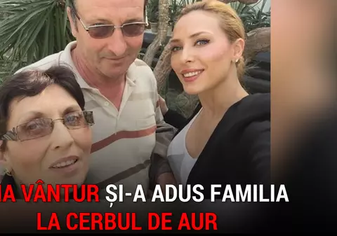 Iulia Vântur și-a luat părinții la Cerbul de Aur, dar nu-i bagă în culise