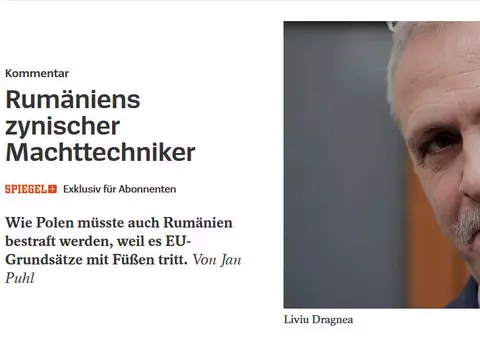 Liviu Dragnea, criticat într-un editorial Der Spiegel: "Îi bate pe protestatari. De ce UE nu face nimic?"