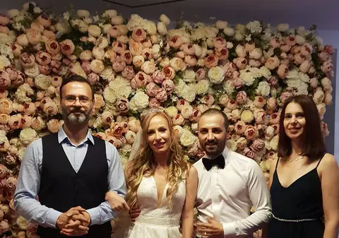 Nuntă în showbiz! Amedeea Violin a îmbrăcat rochia de mireasă. Artista s-a căsătorit cu jazzmanul Veran Zorilă