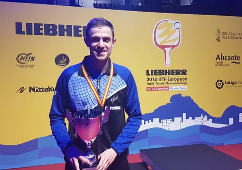 INTERVIU EXCLUSIV | Ovidiu Ionescu este în culmea fericirii după ce a devenit vicecampion european la tenis de masă: ”Am făcut turneul vieții”
