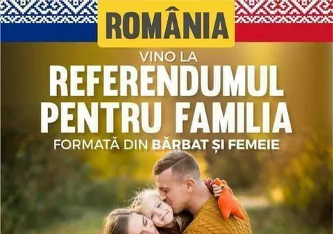 Primul afiș oficial al referendumului pentru familie a fost realizat de PSD Ilfov. Mesajul transmis