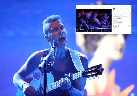 Singura fotografie din România postată pe contul său de Asaf Avidan, după concertul de la București, aparține unui jurnalist Libertatea
