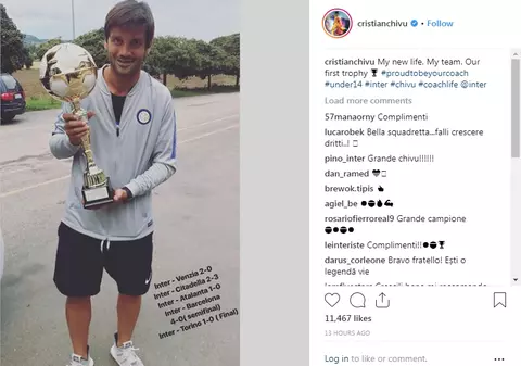 Urarea primită de Cristi Chivu de la primul său antrenor: ”Să ajungă de 100 de ori mai mare ca mine”!