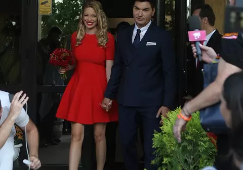 FOTO | Cristi Borcea și Valentina Pelinel s-au căsătorit. Primele declarații ale fostului șef de la Dinamo