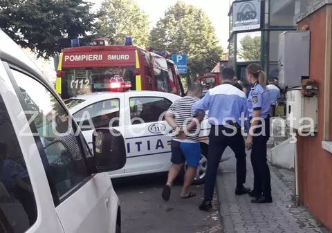 Scandal în trafic la Constanța. Unul dintre participanți a scos un pistol | VIDEO