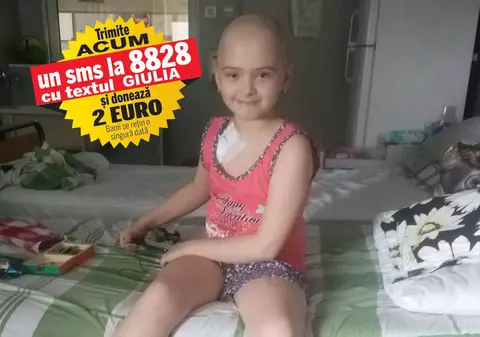 O proteză medicală specială îi poate salva Giuliei piciorul stâng. Fetița de 9 ani, care suferă de o formă cancer, are nevoie de 15.000 de euro ca să meargă din nou
