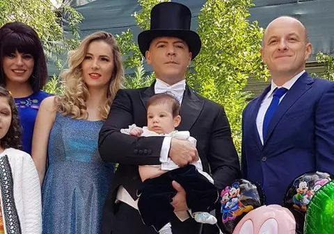 FOTO/ Cornel Păsat și-a botezat băiețelul. Primele imagini de la eveniment