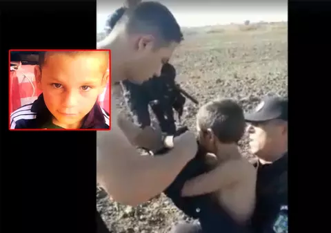 Momentul în care băiețelul de 6 ani din Rast, care dispăruse de acasă, a fost găsit