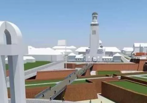 Centenarul este omagiat la Alba Iulia cu un monument gândit pe vremea lui Ion Iliescu și care seamănă cu logoul Facebook!