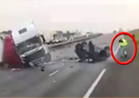 Un român a ajuns erou în Franța după ce a salvat o fetiță de 9 ani. "Mașina e toată fărâmată"