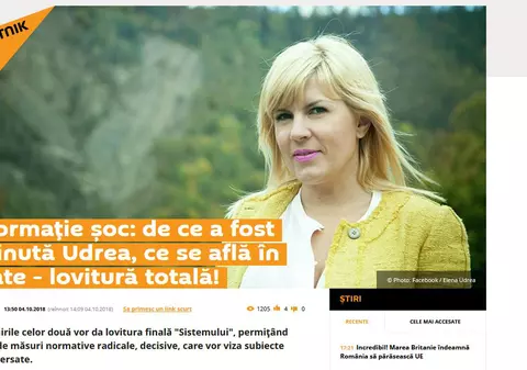 Propaganda Kremlinului o vede pe Udrea revenind în glorie în București, după reținerea din Costa Rica
