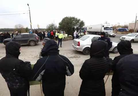 VIDEO/Protest pe centura Capitalei. Circulația a fost blocată