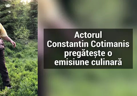 Constantin Cotimanis pregătește o emisiune culinară