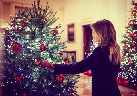 FOTO & VIDEO | Cum arată decorațiunile de Crăciun de la Casa Albă. Melania Trump a lucrat la ele 4 luni