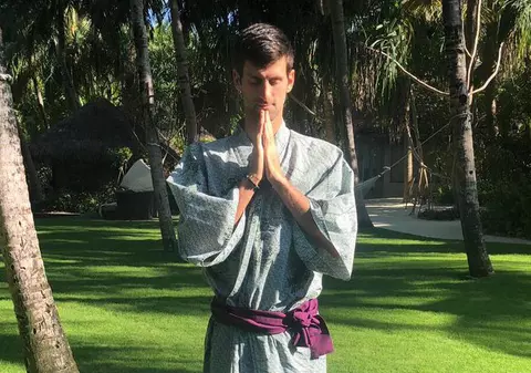 Samuraiul Djokovici! Liderul din tenis se relaxează după un sezon greu / FOTO