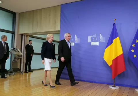 Juncker, după întâlnirea cu Dăncilă: "Nu aș dori să îmi închei mandatul înainte ca România să devină membru Schengen"
