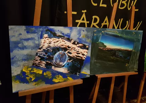 Expoziție inedită de fotografie pictată la Clubul Țăranului. Proiectul, premieră în România, are un scop nobil și e opera unui fotograf, a unei pictorițe și a unui hairstylist